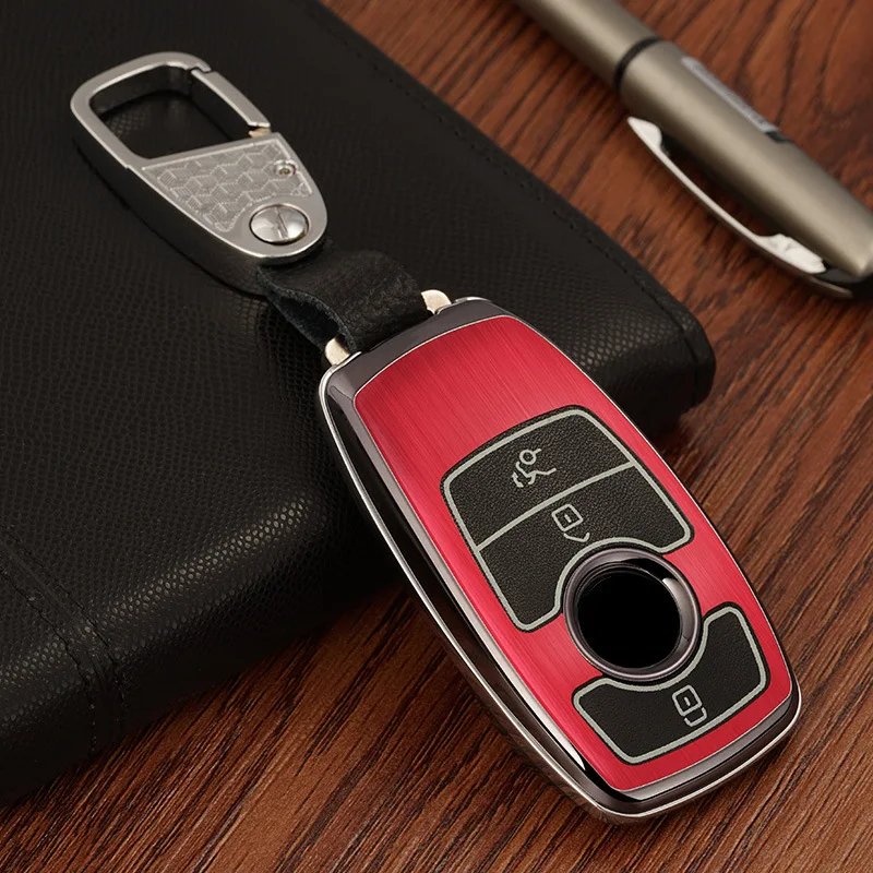 Luminous Car Key Fob Case Protective Cover Black For Mercedes-Benz W177 W205 W213 W222 A205 A217 A238 S205 S213 C205 C217 C238