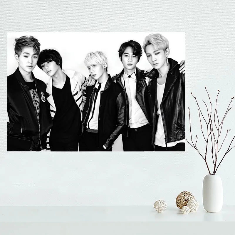 Хорошая SHINee плакат пользовательские холст Арт отделочная ткань для дома печати
