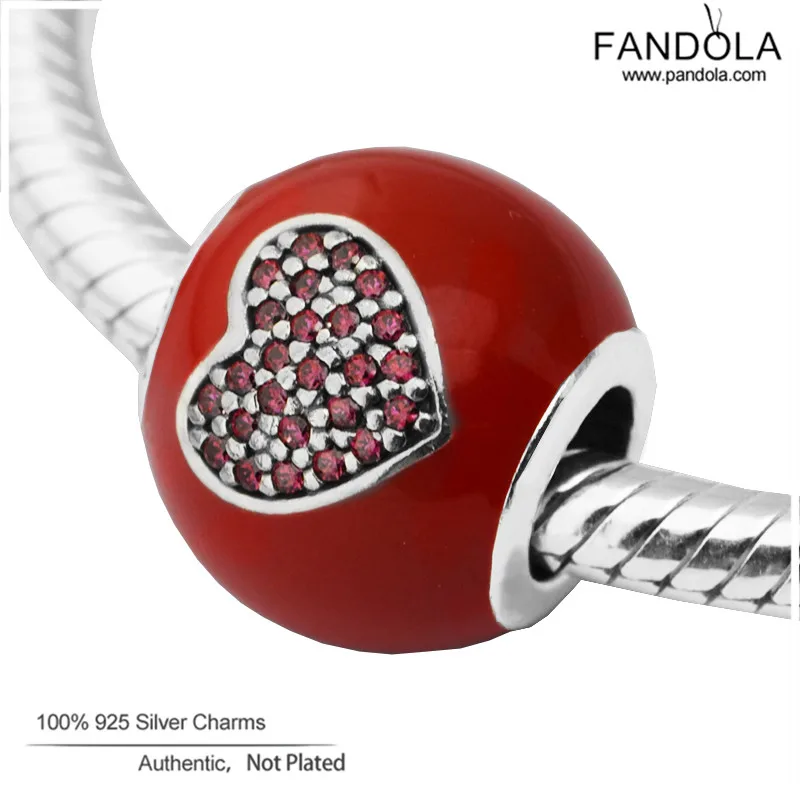 

Fits European Bracelet Charms Silver 925 Original I Love Mouse Crystal Round Beads for Jewelry Making Women Accessories