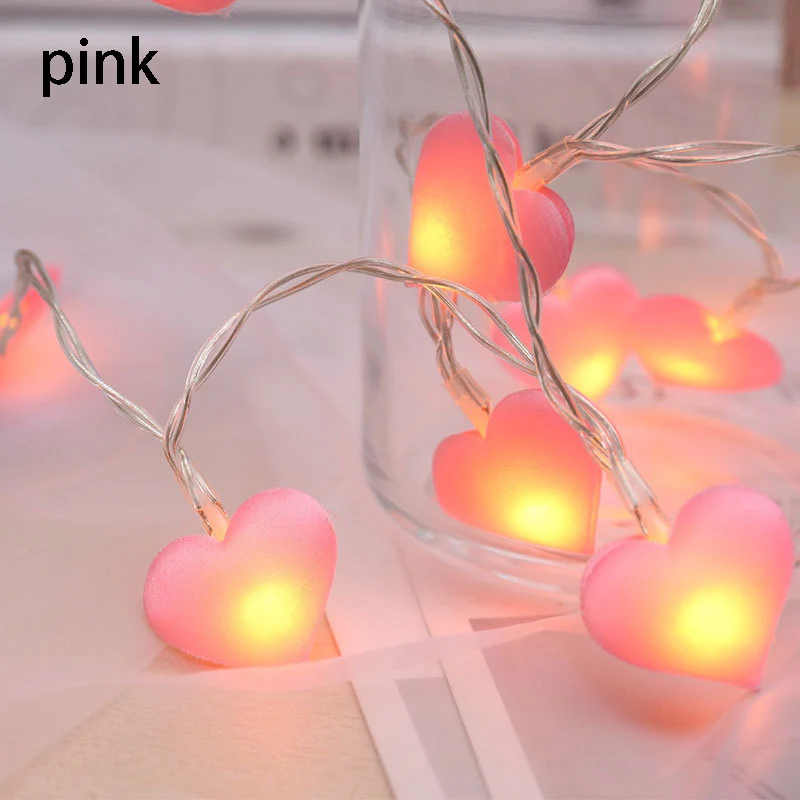 3 м 20LED в форме сердца Сигнальное освещение романтическая любовь подарок ко Дню Святого Валентина украшения комнаты Детская комната декоративная лампа, освещение
