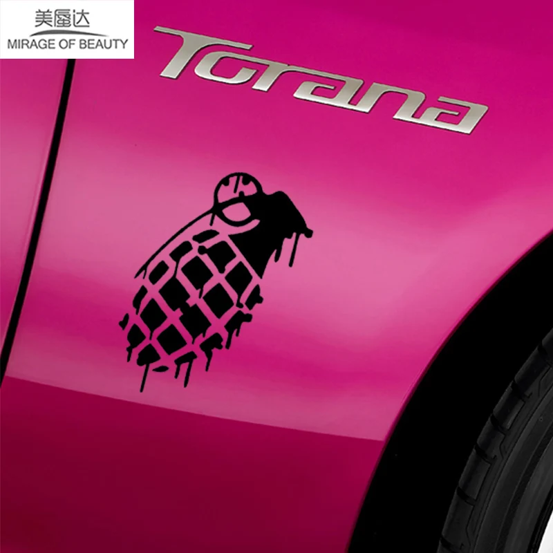 Military Lovers Hand Grenade Dripping JDM Lowered Dope Outdoor Car Stickers for Motorhome Truck SUV Window Vinyl Decal