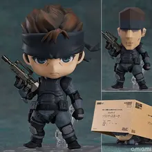 Anime Maravilha Nendoroid 447 Bonito Kawaii Metal Gear Solid Snake 10 cm Action Figure Toys