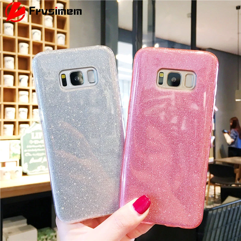 

Bling Glitter Case For Samsung galaxy A3 A5 A7 2016 A6 A8 Plus J4 J6 2018 J3 J5 J7 2017 Neo J2 Pro Prime 2 PC+TPU Soft Cover
