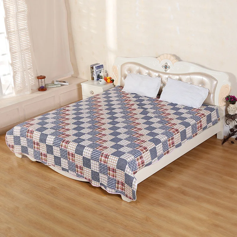 220cm*240cm Plaid Bedding Sheet With Double sided Thickening Creative