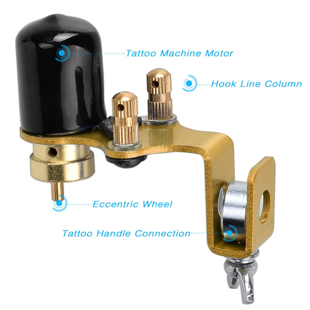 Complete Tattoo Kits for Beginners Tattoo Grips Grommets Rubber Bands Tips Tubes Tattoo Machine Supplies Set, 5 Colors Available