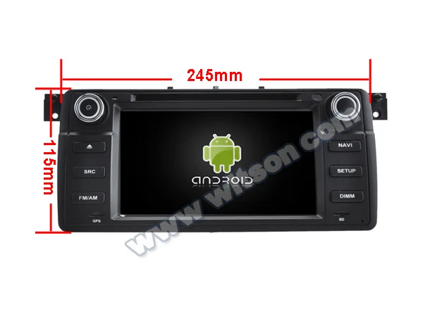 Top 7" Android 9.0 OS Car DVD Multimedia GPS Radio for BMW E46 1998-2006 & BMW M3 1998-2006 with Greater Viewing Angle IPS Screen 4