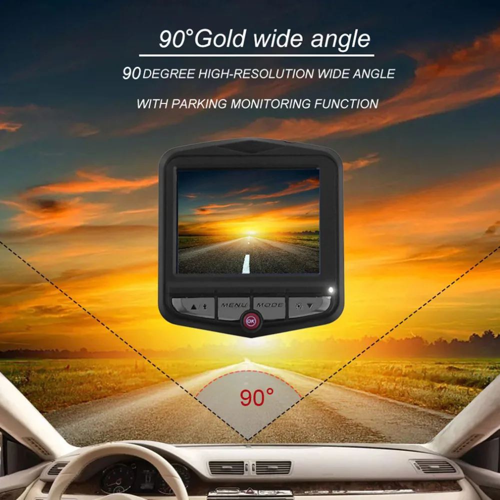 2 4 HD LCD Car DVR Blackbox Cam Camera Video Recorder Vehicle Parking Video Registrator Camera