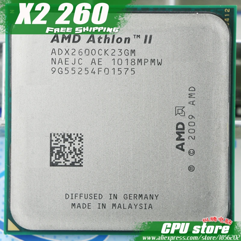 

AMD Athlon II X2 260 CPU Processor (3.2Ghz/ 2M /2000GHz) Socket am3 am2+ free shipping 938 pin, there are, sell X2 265 CPU