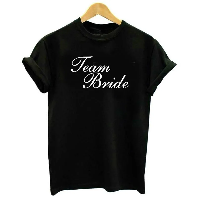 Team Bride Funny Logo T Shirt Women Tops T Shirt Ulzzang Harajuku