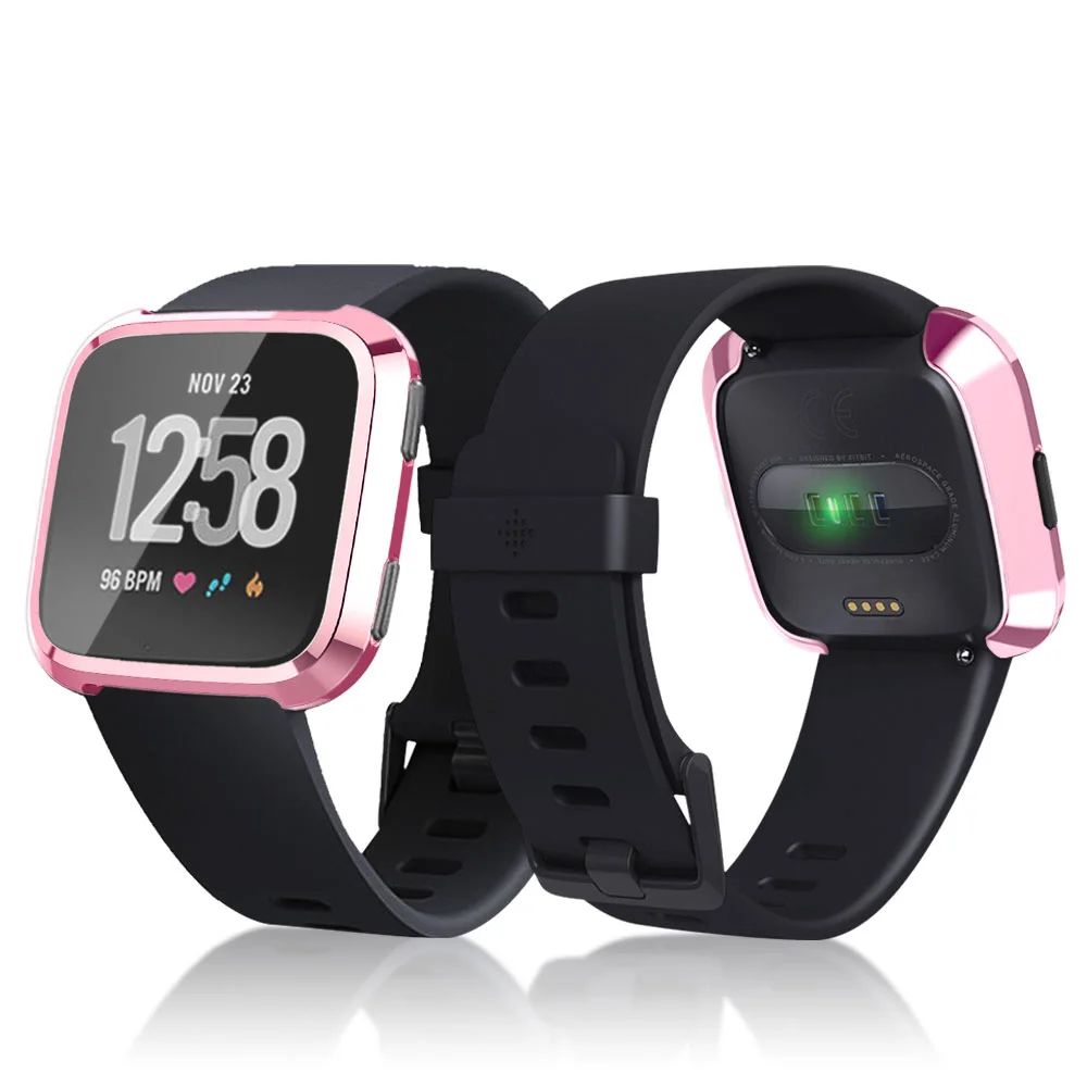 Мягкий чехол TPU Защитный силиконовый чехол Крышка Для Fitbit Versa/versa lite/versa 2 Смарт-часы Полный Экран протектор