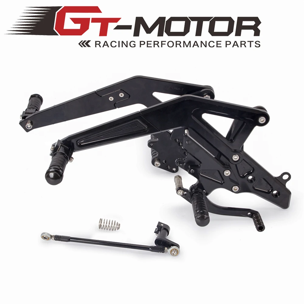 GT Motor Full CNC Aluminum Motorcycle Adjustable Rearsets Rear Sets