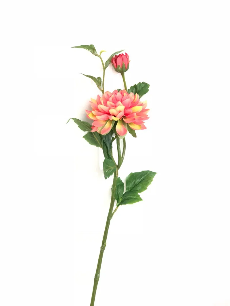 Flone Artificial Dahlias Flower Simulation Chrysanthemum Flowers Bouquet Artificial Silk Peony Wedding Home Table Party Decor (8)