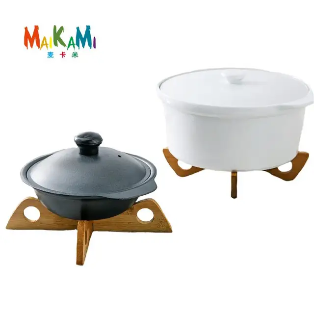 Buy New Bamboo Heat Resistant Pan Mats Removable Pot