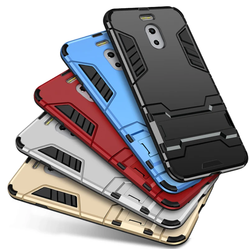 

for MEIZU M5C M5s Case New Armor Shockproof Stand Back Cover for Meizu 15 Plus M6S A5 M5 MX6 M6 Note Case Protective Phone Cover