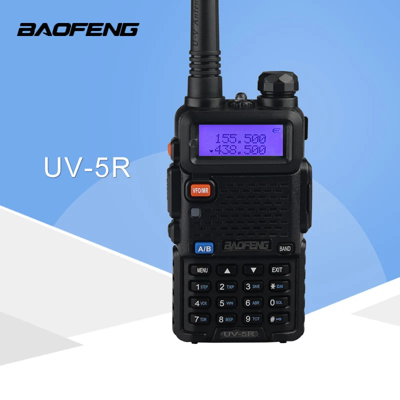 Рация Baofeng UV5R Ham двухстороннее радио Walkie Talkie двухдиапазонный трансивер(черный