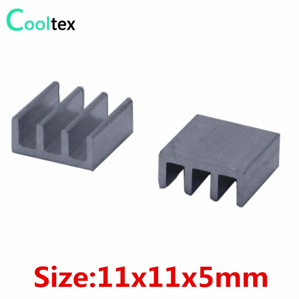 

(5000pcs/lot) 11x11x5mm Aluminum heatsink Extruded heat sink radiator for Electronic IC chip RAM cooler cooling