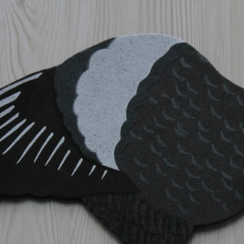 EVA крылья и хвост для приманка в виде голубя, высокая детальная печатная Пара крыльев и посадочного хвоста