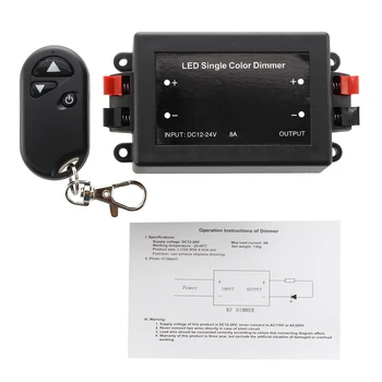 

DC 12V Single Color LED Dimmer Controller + RF remote control