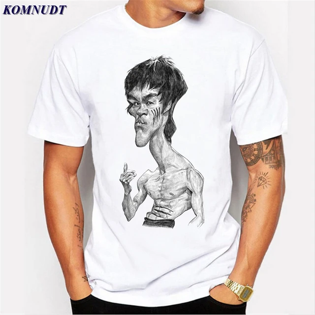2018 3d print chinese kung fu superstar bruce lee design t shirt bruce lee size
