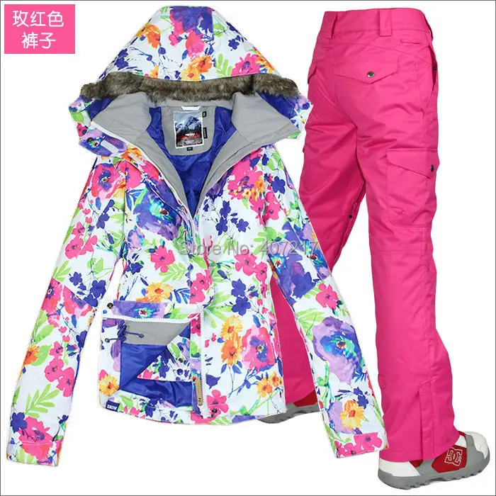 2014 hot womens ski suit ladies snowboarding suit skiing suit for women