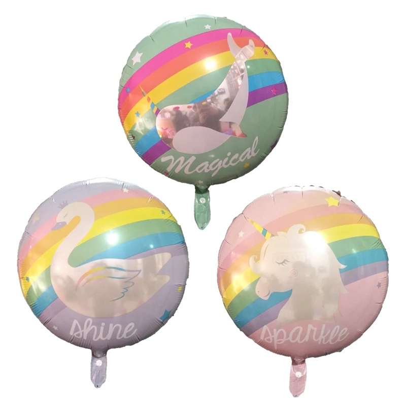 

1PC 22inch Swan Dolphin Unicorn Foil Balloons Happy Birthday Party Decoration Baby Shower Wedding Balloons Love Animal Balloons