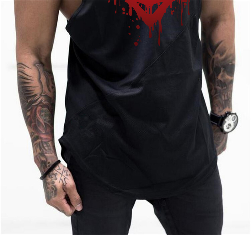 Muscle guys Brand Bodybuilding Stringer Tank Tops Hoodies Tanktops Fitness Men gyms Clothing sleeveless shirts with hoodie