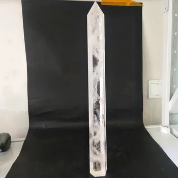

465mm Natural quartz crystal wand point stone cristal obelisk chakra oversized Energy pillar energy healing crystals