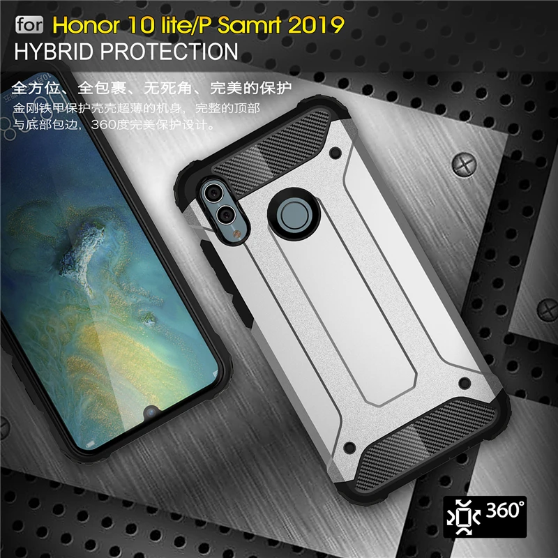 

sFor Huawei P Smart 2019 Case Shockproof Armor Rubber Duty Phone Case Huawey P Smart Back Cover For Huawei P Smart Fundas 2019