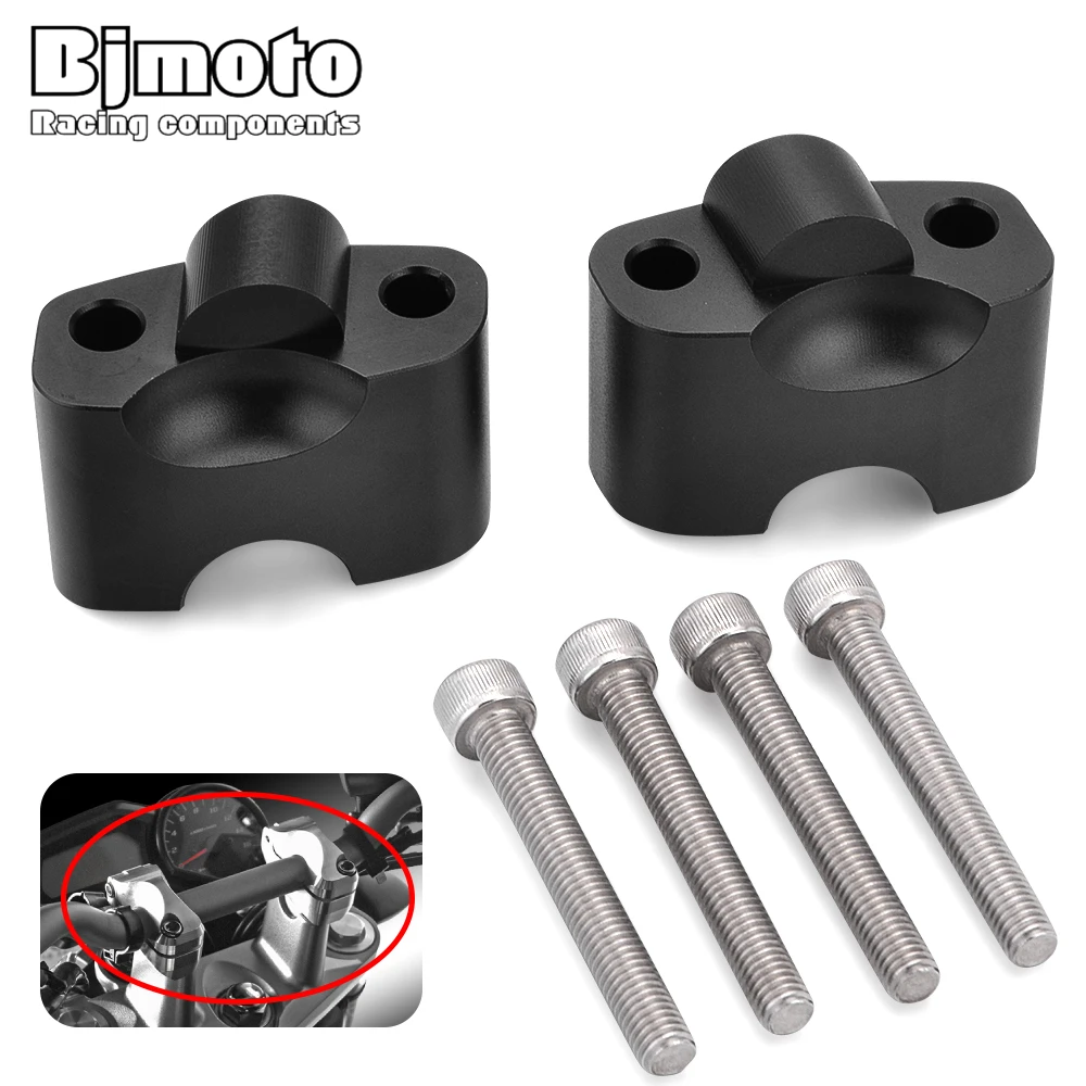 Silver Motorcycle Handlebar Risers Clamp Handlebar Clamp Height up Adapters For Ducati 696 796 795 1100