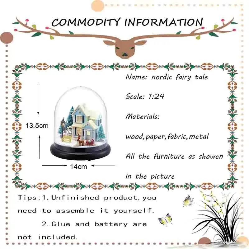 Домик CUTEBEE miniatura DIY деревянный домик с надписью сделай сам рождественские игрушки