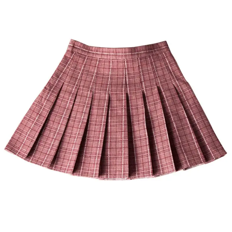 Летняя стильная женская мини-юбка, эластичные стильные юбки для молодых девушек, сексуальные мини короткие юбки, Feminina - Цвет: Розовый
