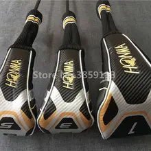 3 шт/партия чехол на клюшку для гольфа для Honma проход древесина 1#3#5# клубов набор головных чехлов кожаный чехол для гольфа