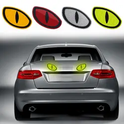 2 шт. автомобиля личности глаз светоотражающие наклейки безопасности предупреждающие наклейки автомобиля модификация крутой ПВХ