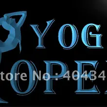 LB242-открытый центр йоги Тренажерный зал Спорт светодиодный неоновый свет вывеска домашний декор ремесла