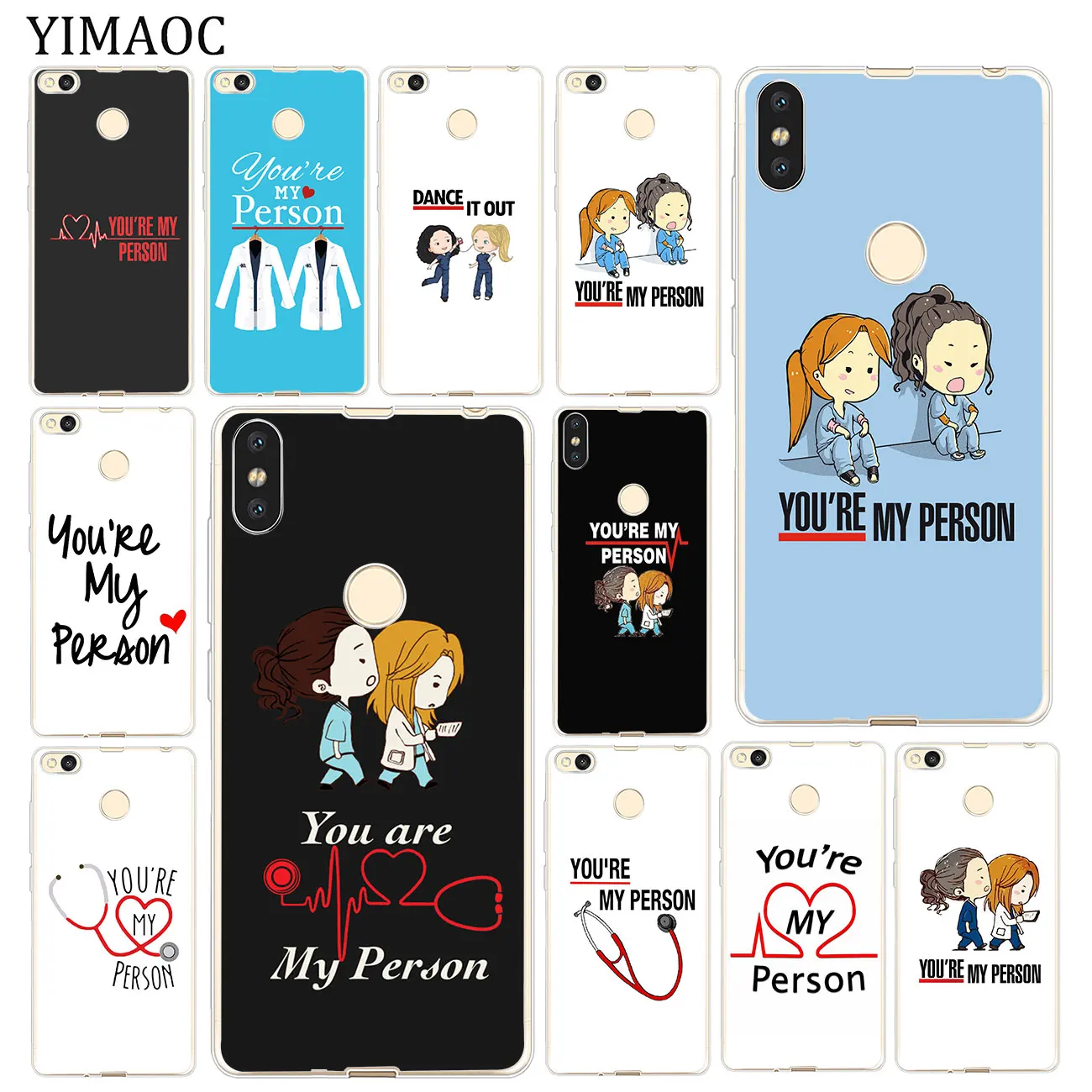 Мягкий силиконовый чехол YIMAOC You're My Person для Xiaomi Mi 9 9T CC9 CC9E A3 Pro 8 SE A2 Lite A1 pocophone f1 MiX 2S