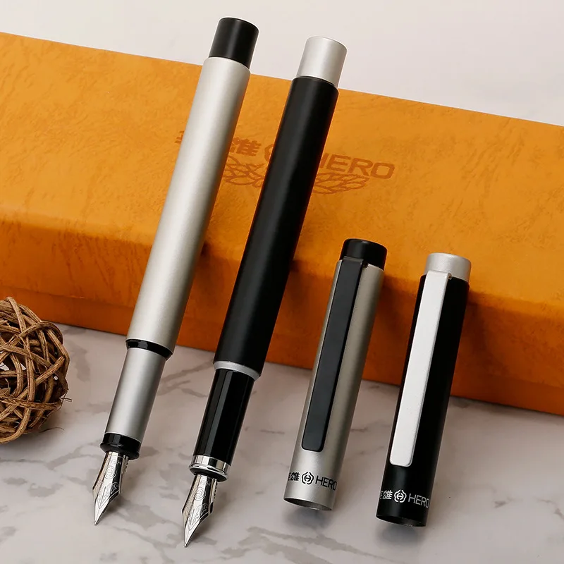 Buy High quality Titanium Fountain Pen Golden Ink Pens