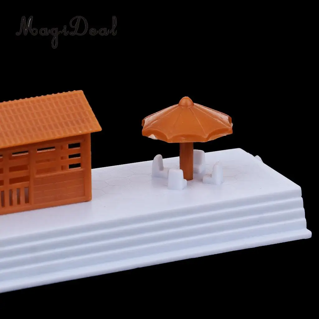 1:87 Scale Waiting Room Simulation Layout HO Building Model Railroad Diorama