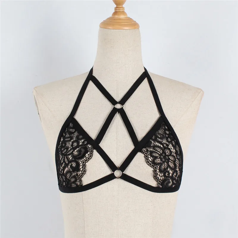 Underwear Bra Lace Corset Underwear Body Belt Bra Cupless Women Sexy Lace Bandage Lingerie Corset Push Up Top Underwear A5 (6)