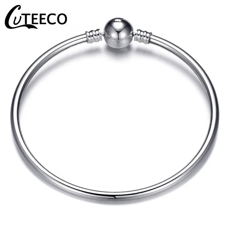 CUTEECO Новая мода любовь цвет серебра талисман браслет высокого качества оригинальные тонкие браслеты для женщин девушек ювелирные изделия - Окраска металла: 3