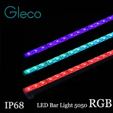 5 шт. светодиодный бар светильник 5050 RGB светодиодный бар светильник DC12V 36 светодиодный s 50 см IP68 Водонепроницаемый аквариумная лампа, получившая сертификат Европейского светодиодный жесткий полосу светильник