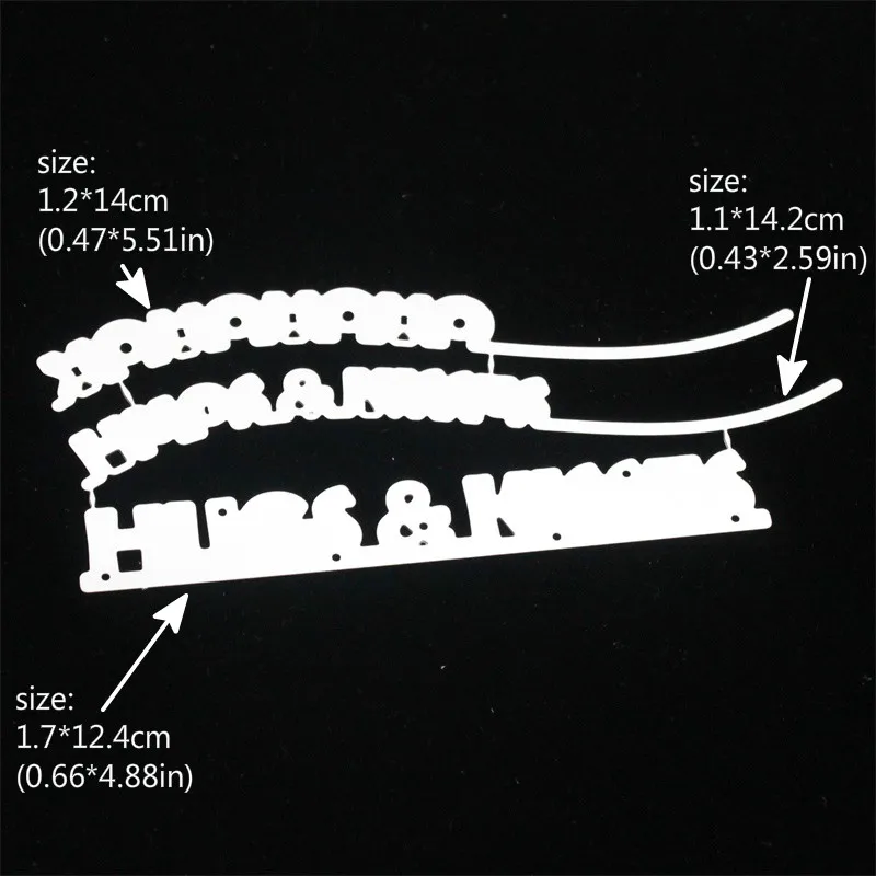 KLJUYP объятия и поцелуи Комплект металлический трафарет для аппликаций украшения из бумаги Скрапбукинг 07095