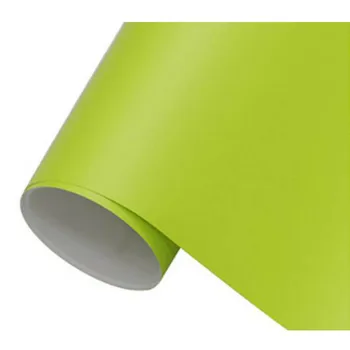 

1.52x0.5m/60"x20" Matte Electric Lime Car Matte Film High Polymeric PVC Car Sticker Car Wrap Vinyl with Air bubble Free DIY