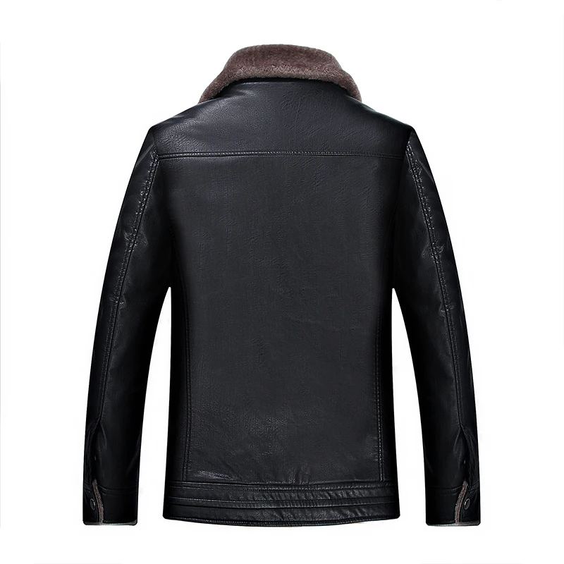Hot ماركة جلد الرجال الجلود الفراء الشتاء الفراء المخملية واحدة متكاملة سمكا سترة جلدية الرجال السترات الجلدية الفاخرة السلع