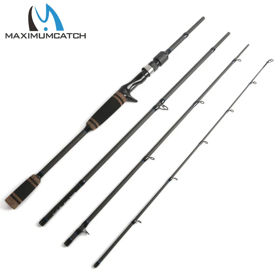 Maximumcatch 7' Black Star Lure Casting Fishing Rod Line 8 17lbs Lure 7