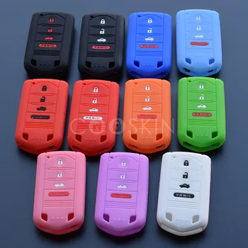 

Silicone Rubber key fob cover case skin protect holder hood for ACURA ILX TLX RLX RDX MDX TSX remote keyless entry accessories