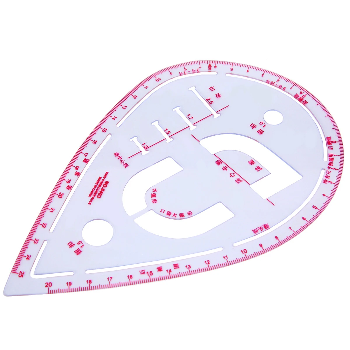 New 7PCS Multi Function Curve Ruler Drawing Line Straight/Button/Cutting Ruler Sewing Clothing Design DIY Handmade Making