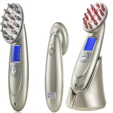 Перезаряжаемые лазерные мужские волосы Regrowth Электрический рост волос головы Вибрационный массажер против выпадения волос лечение EMS радиоприемник