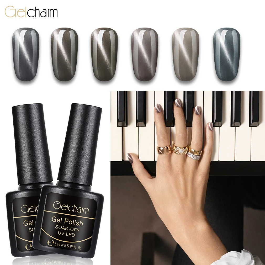 

8ML Gray Cat Eye Nail Gel Polish Wine Red Jade Shell Cat Eyes Nail Polish Gel Varnish Paint Gellak Nail Art Enamel Lacquer