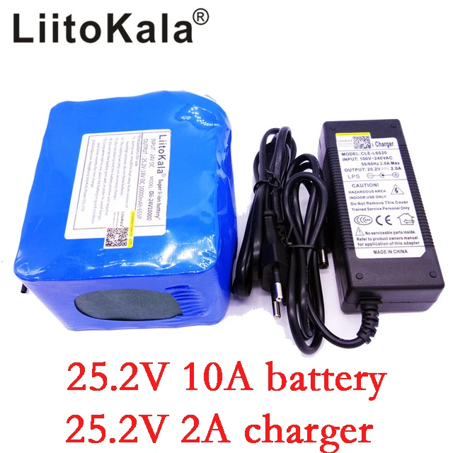 LiitoKala 24v 12ah 6S6P lithium battery pack 25.2V 12ah battery li-ion for  bicycle battery pack 350w e bike 250w motor wit - AliExpress