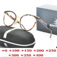 Модные женские фотохромные очки для чтения с кошкой, женские леопардовые цветные оправы, мужские ультралегкие женские очки по рецепту+ 0-to4.0NX